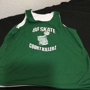 A4 88 Skate Court Killerz Reversible‎ Basketball Jersey Men Green White M